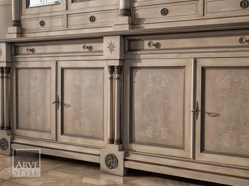 Arvestyle Буфет из лакированного дерева и стекла с распашными дверцами  As-1801  - Вид №4