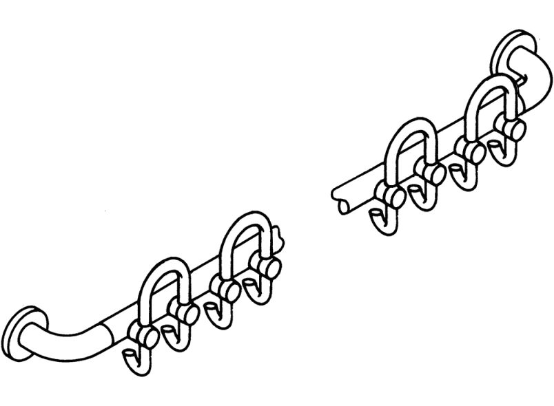 33.7010.6H гардеробная штанга HEWI System 111 | Polyamid  - Вид №4
