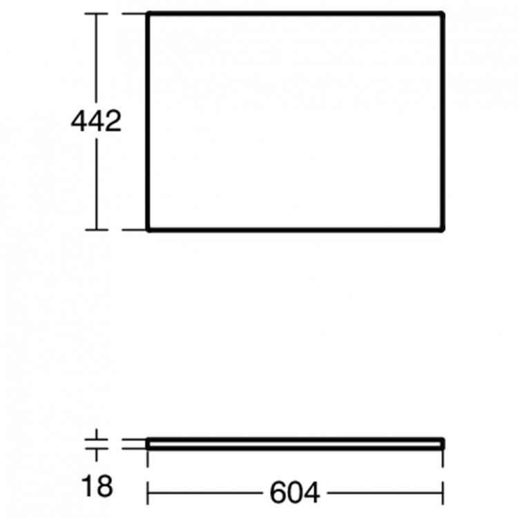 E0848EQ Столешница 60 см Ideal Standard CONNECT AIR - Вид №3