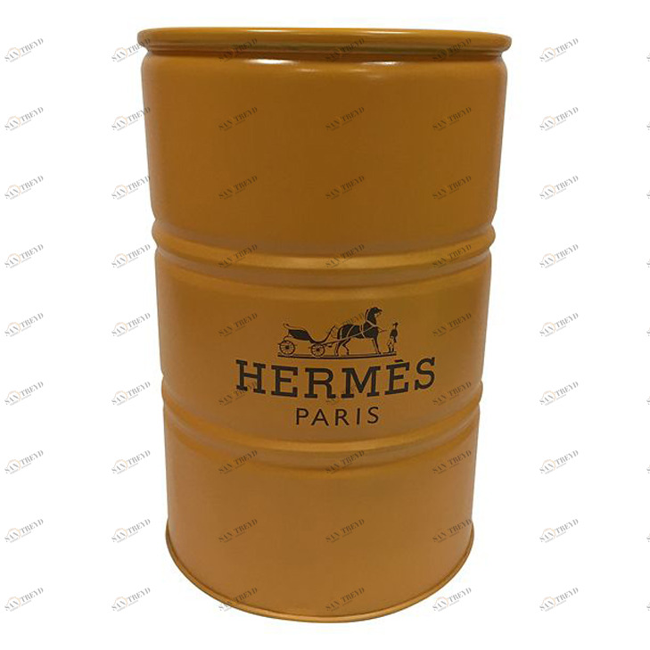 Бочка металлическая декоративная Hermes M STARBARREL  014409 Бежевый;коричневый 