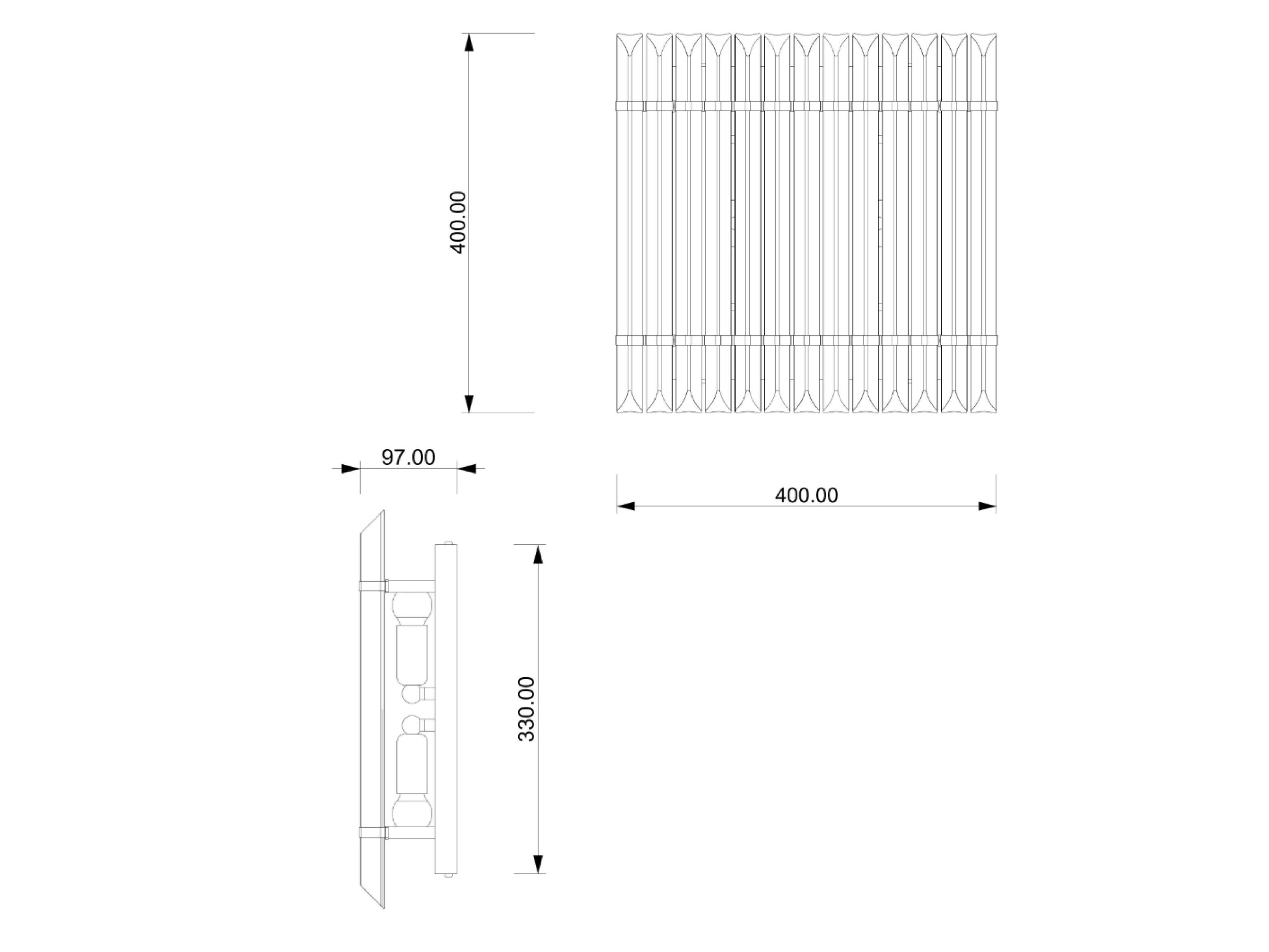 Светодиодный настенный светильник из латуни и стекла Lampex Italiana DIAMANTE ARCH-00131137 - Вид №2