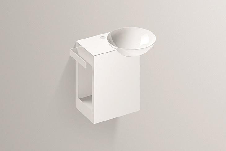 5242000000 Умывальник с тумбой, wp.insert2, белая, proshield, порошковая краска, белый Alape серия Insert 