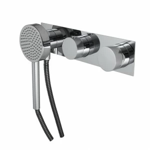 Внешняя часть термостатического блока. включает водоснабжение и магнитную опору. Включает ручной душ и гибкий шланг.    Tono NOKEN 100184779  CHROME