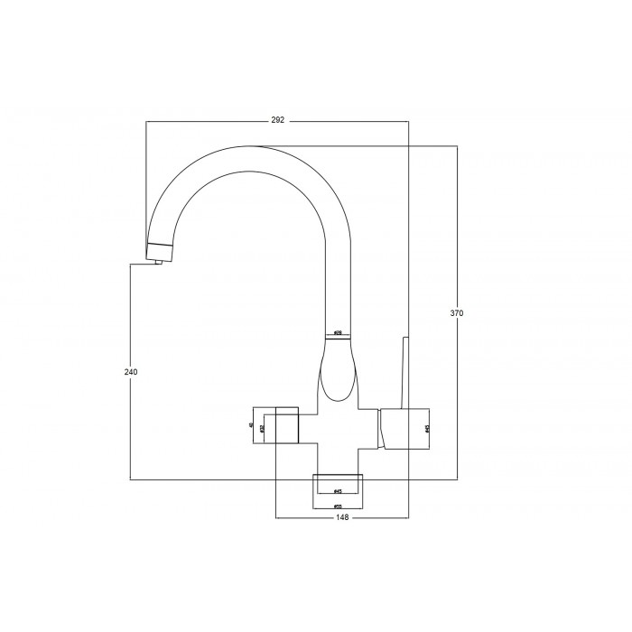 Steel Hammer SH 910 SH 910 Bronze Смеситель для кухни Zorg  - Вид №2