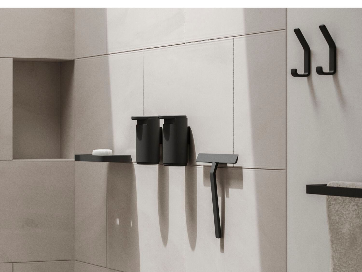 Алюминиевая полка для ванной ZONE DENMARK Rim ARCH-00123103 - Вид №1