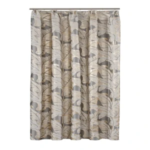 Штора на ленте Inspire Felce 140x260 см цвет серо-золотой 88311236 STLM-2163541