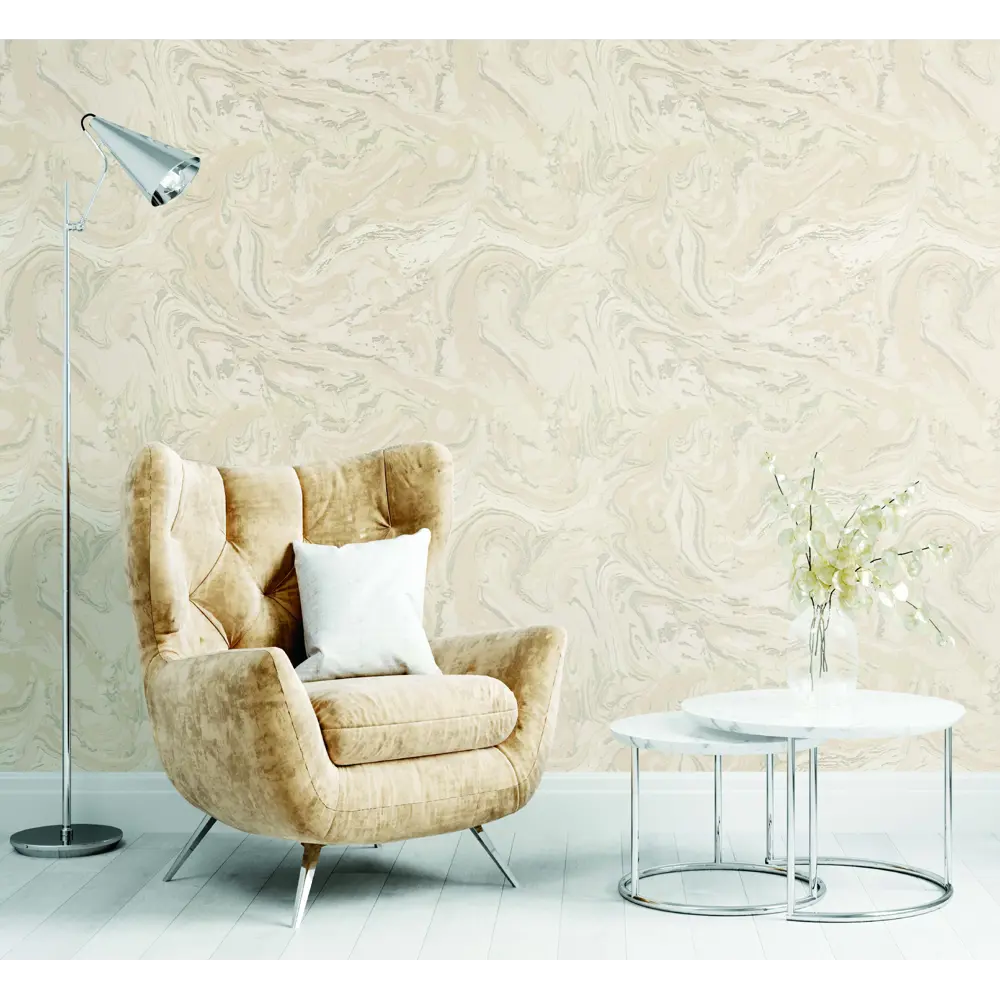 Обои флизелиновые Ovk Design Sirpi Murano бежевый 1.06 м 10813-02 88915399 STLM-2198275 ONIX - Вид №2
