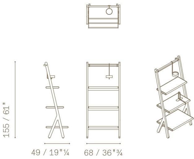 Poltrona Frau Книжный шкаф из массива дерева La collezione - mobili e complementi sun-id-1469481 - Вид №4