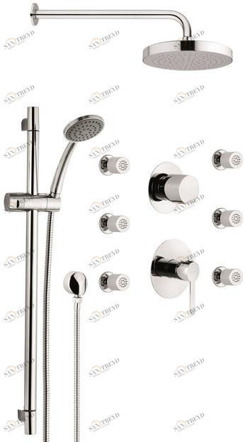 Rubinetterie Mariani Душевой набор с лейкой Noir 17c-no