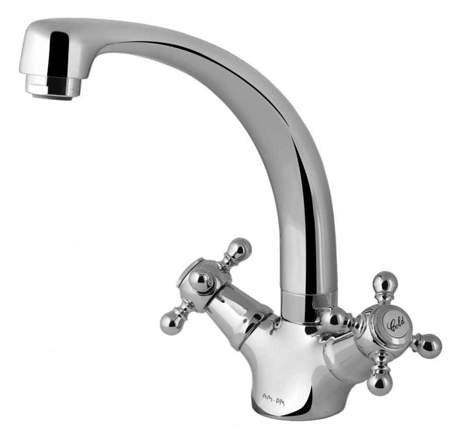 F2500000 смеситель д/кухни излив 200 мм хром шт AM.PM 5 O'Clock 