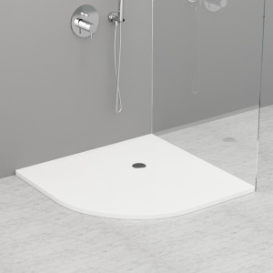704917 Душевой поддон угловой из акрила h3 с антислипом белый в комплекте с сифоном, цвет Белая глазурь Kerasan DOCCIA Италия