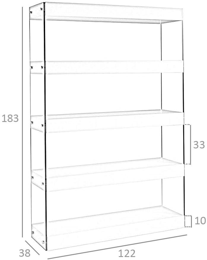 Angel Cerdá Двусторонний открытый книжный шкаф из дерева и стекла Loft tendencia 3020 Angel Cerda - Вид №5