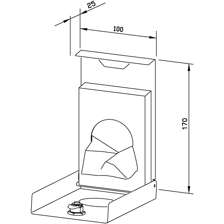 727518 Диспенсер для гигиенических сумок WP156-1 WAGNER_EWAR A-LINE Wagner Ewar  - Вид №1