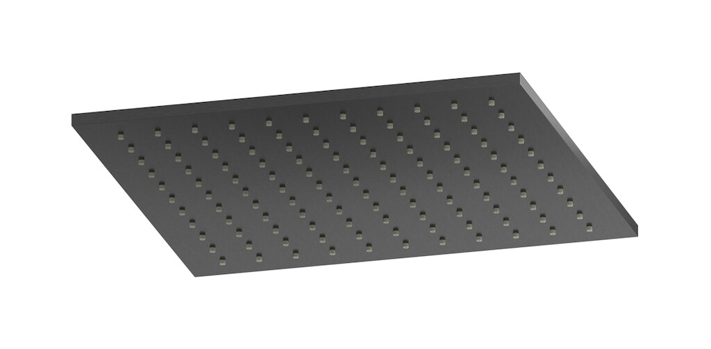 Верхний душ квадратный 300x300 WE ARE IB ma031cs Brushed Black Chrome Monamour 