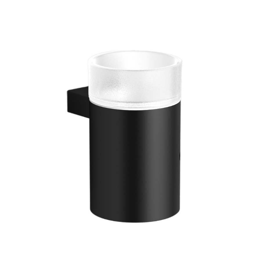 28011B-BP Стакан подвесной цвет черный матовый LANGBERGER Accessories, BLACK EDITION