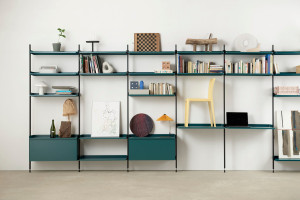 Анодированный алюминиевый секционный книжный шкаф