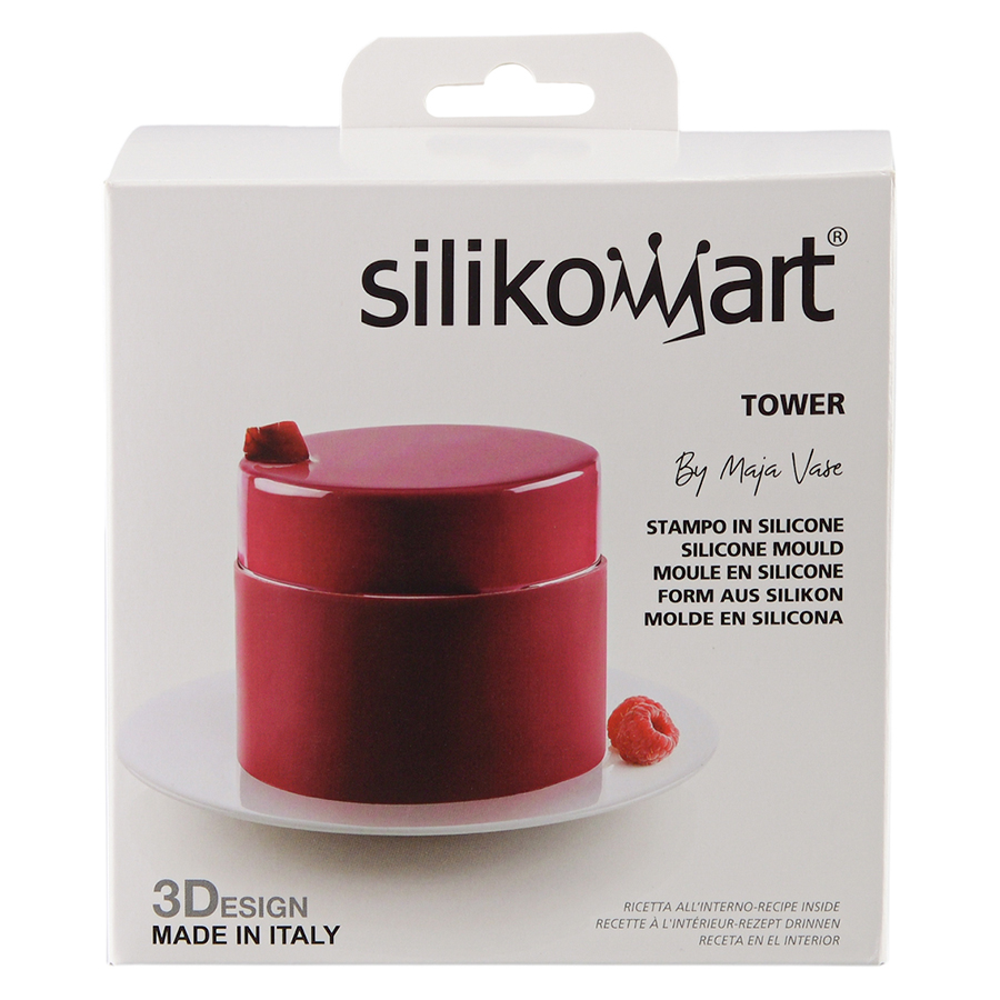 20.421.13.0065 Форма для приготовления пирожного tower D12 см, h10 см силиконовая Silikomart  - Вид №5