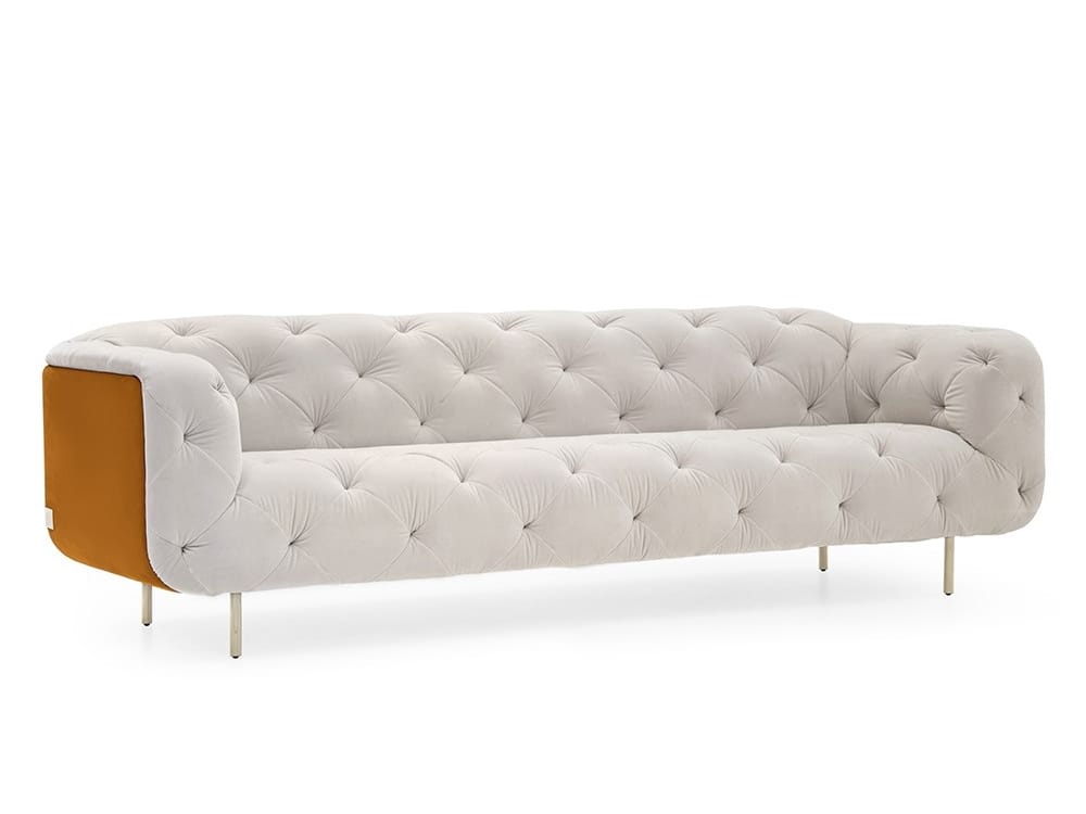 3-местный бархатный диван capitonné Formitalia Overseas ARCH-00133193