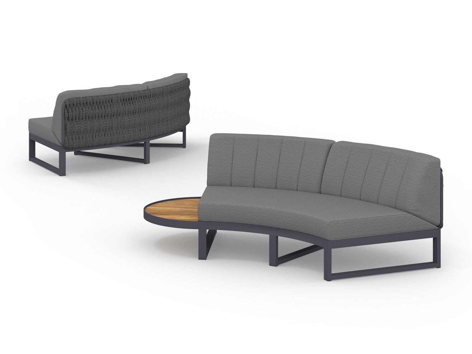 Модульный изогнутый садовый диван из ткани MAMAGREEN Munia ARCH-00037883 - Вид №14