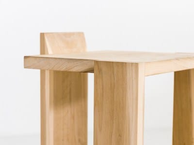 Высокий барный стул из массива дерева Moca SIXPLANK ARCH-00015945 - Вид №3