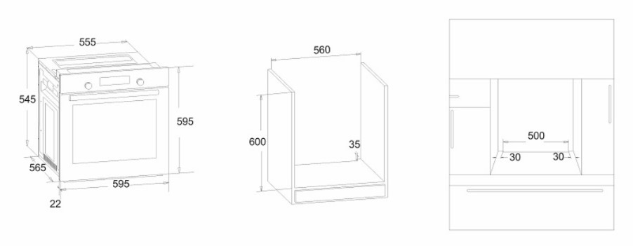 1197562 Электрический духовой шкаф Simfer B6EL77017 черный STDN-0034274 - Вид №8