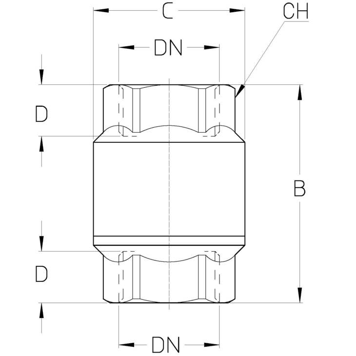 CIMBERIO CIM 30 12 Обратный клапан пружинный CIM 30  - Вид №1