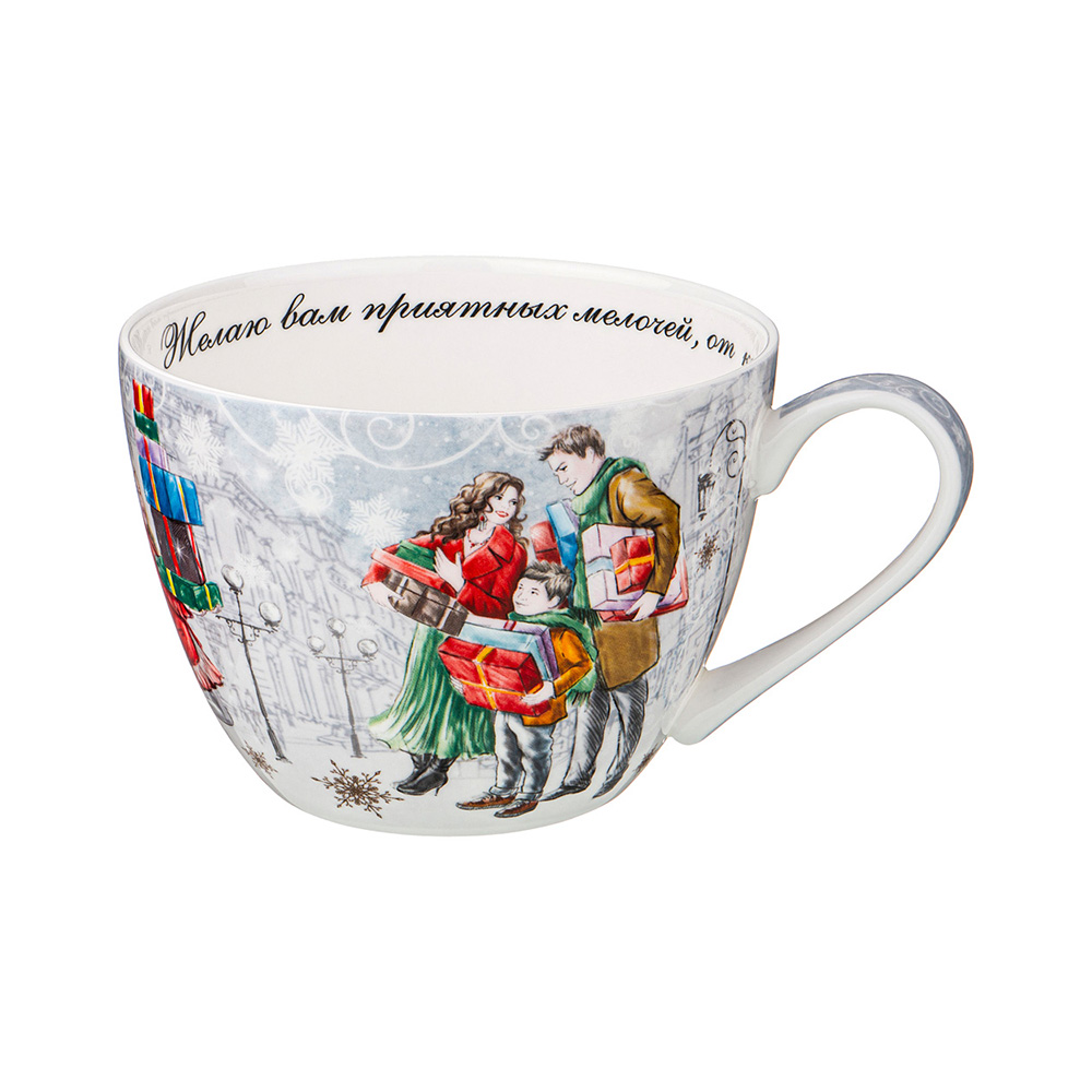 415-2103 Посуда фарфоровая Кружка "С НОВЫМ ГОДОМ!"1 500 мл Lefard 