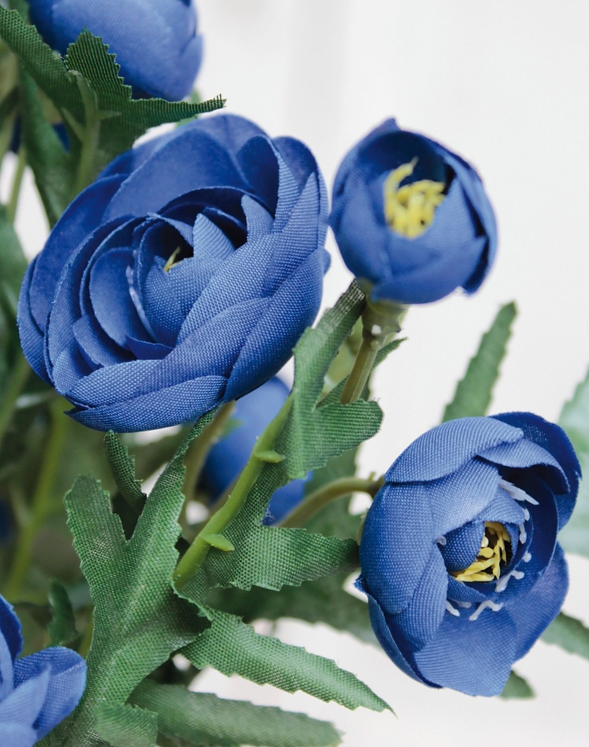 6771 100 a1 Искусственный куст лютика, 9-кратный, 25 см, синий H-andreas 