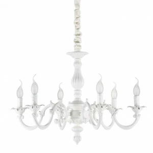 Подвесная люстра Ideal Lux Justine SP6 IDEAL LUX ДИЗАЙНЕРСКИЕ, JUSTINE 312800 Белый