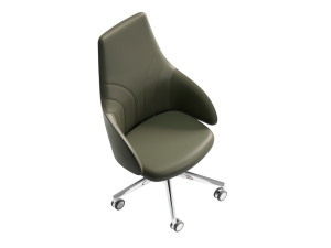 Тканевое вращающееся офисное кресло с подлокотниками