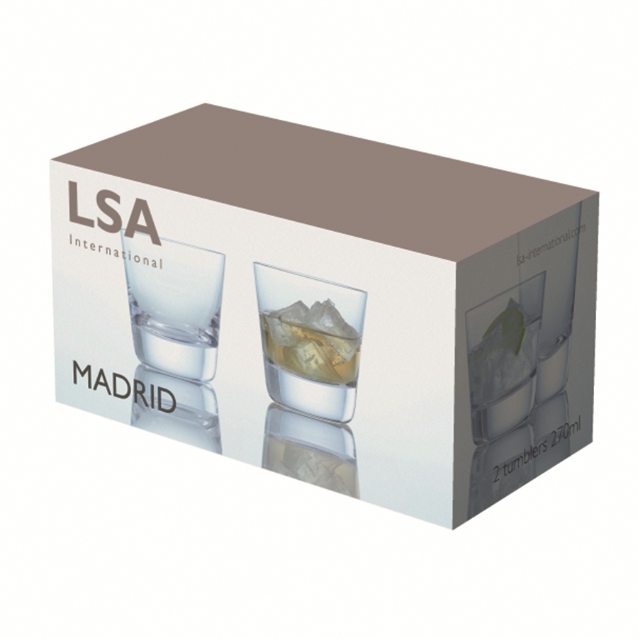 G099-10-301 Набор стаканов madrid, 270 мл, 2 шт. LSA International  - Вид №4