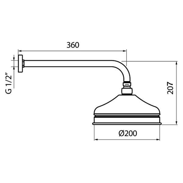 AC0014065 Верхний душ Webert Karenina  - Вид №1