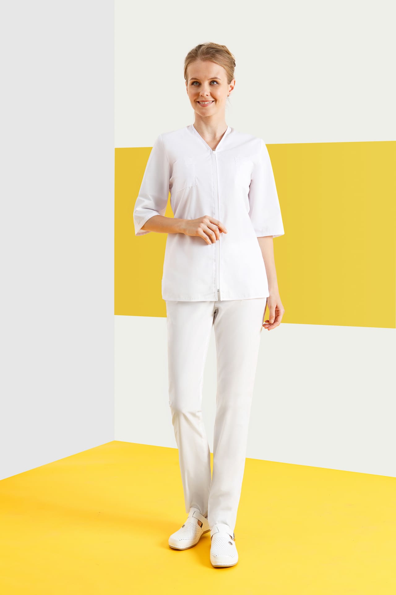 66192 Куртка "Сервис" белая  Медицинская одежда  размер 48/158-164 Спецодежда  - Вид №4