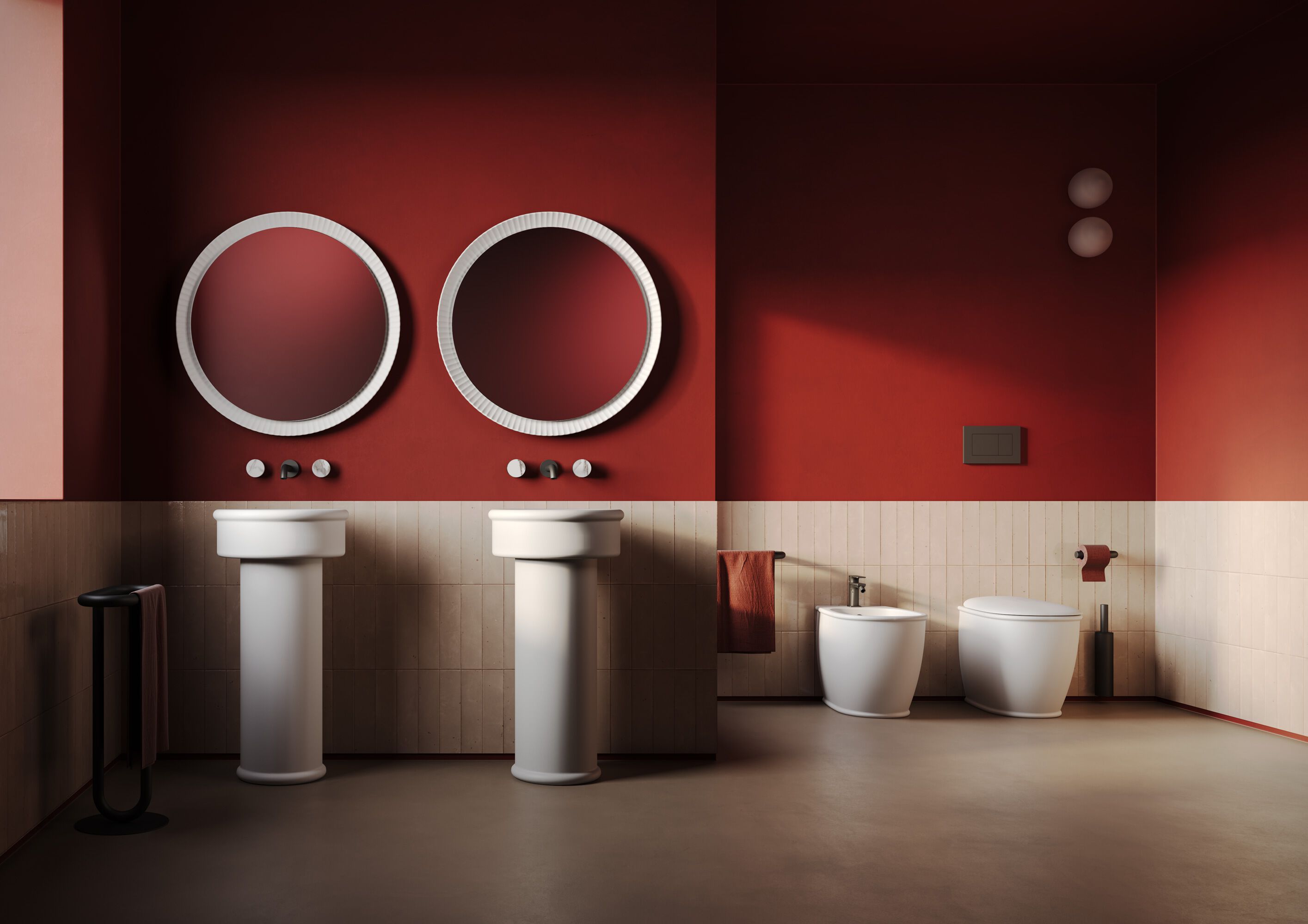 Керамическая отдельно стоящая круглая раковина ArtCeram Brera ARCH-00051725 - Вид №1