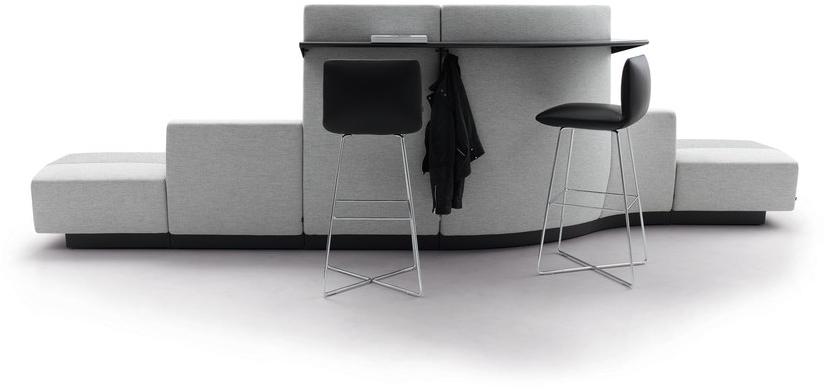 COR Секционный модульный диван из ткани с высокой спинкой Affair sun-id-1414754 - Вид №2