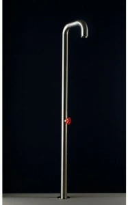 Boffi Напольная душевая стойка из матовой стали Pipe