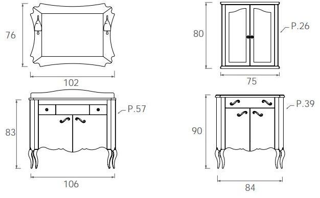 LEGNOBAGNO Тумба под умывальник из дерева Narciso sun-id-1469639 - Вид №3
