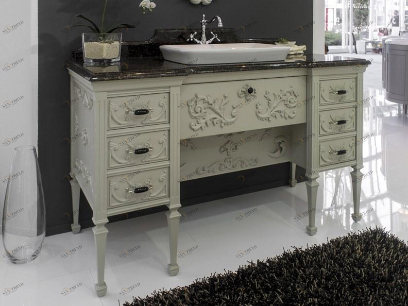 BLEU PROVENCE Лаковая тумба под умывальник с ящиками Mobili moderni sun-id-1494022