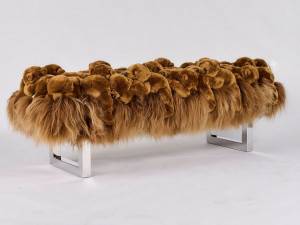 Мягкая скамейка из полиэстера