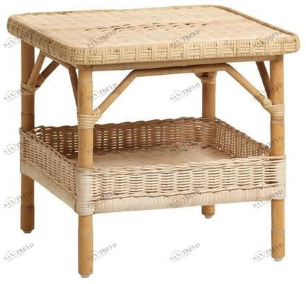 Kok Maison Квадратный журнальный столик из ротанга Grand père 798/2