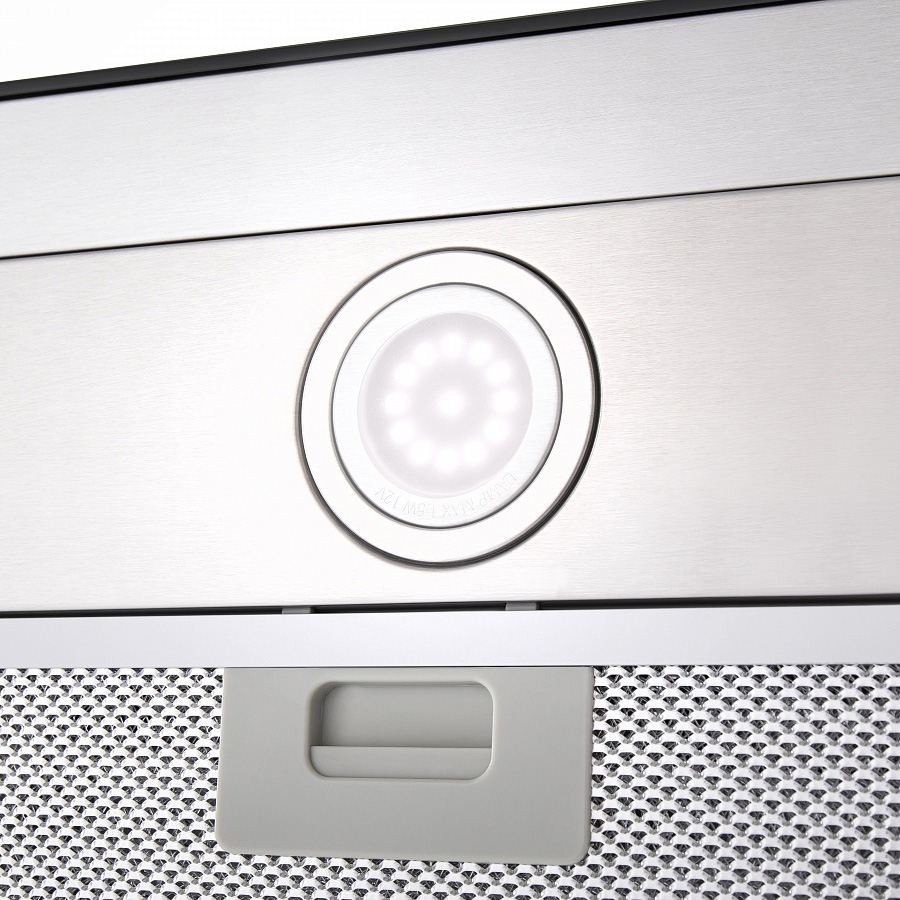 TSH 60 Inox Вытяжка tsh 60 ""нержавейка""/ • тип: настенная• цвет: нерж.сталь+черный• управление: сенсорное• ширина, мм: 600• полная потребляемая мощность, вт: 200• количество скоростей: 3• максимальная производительность, м3/ч: 800• диаметр воздуховода Santreyd  - Вид №12