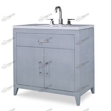 Тумбочка, средняя (от 34 до 36,5) 09223-110-335 Shagreen Sink Chest - Polar Blue Ambella 