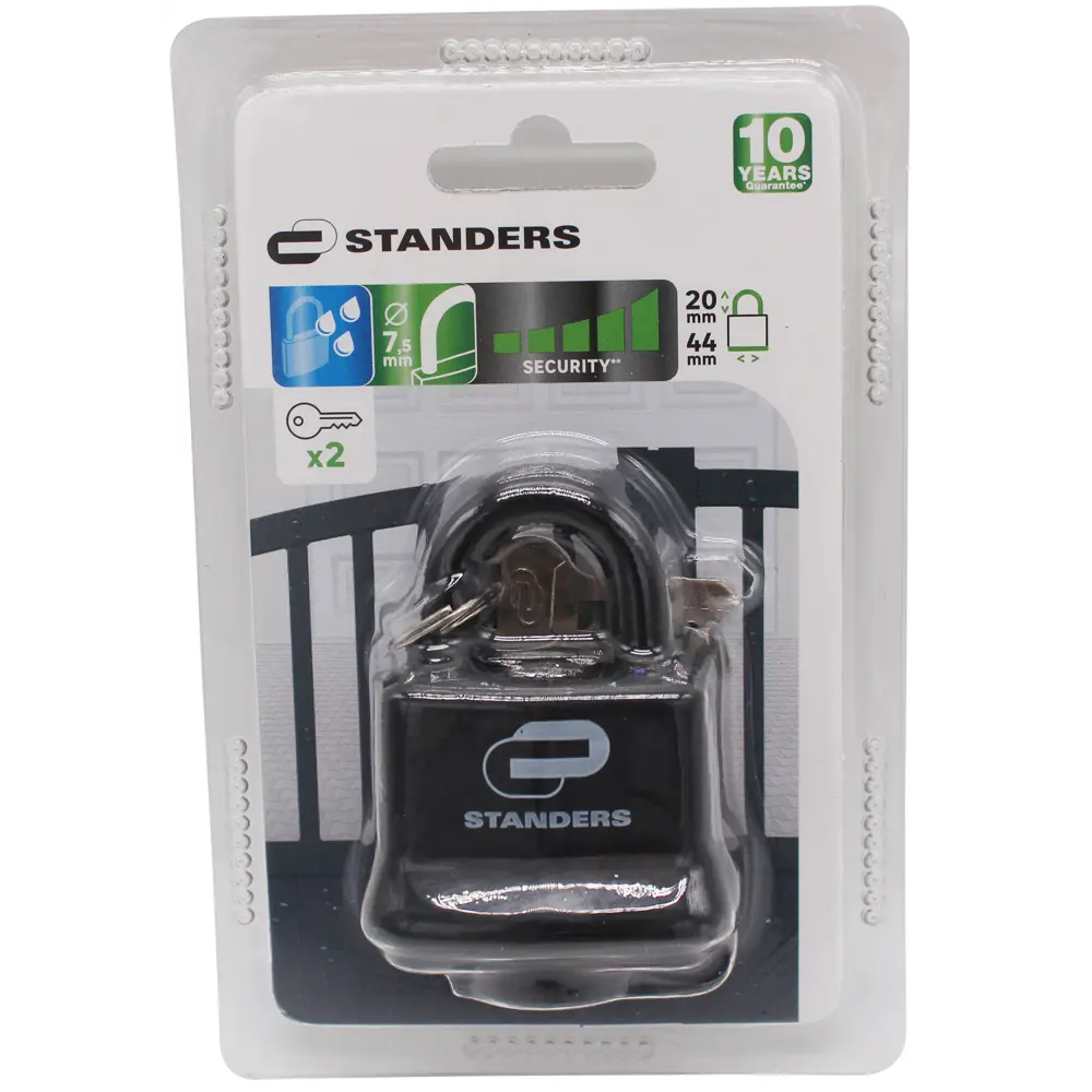 Навесной замок STANDERS с защитой от влаги и автоматической блокировкой 82247285 STLM-0023047 - Вид №2
