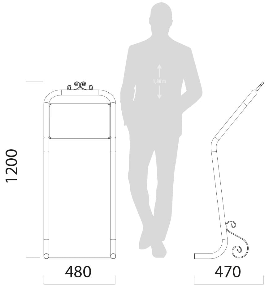 Стальное общественное пространство пюпитр Lazzari Флоренция ARCH-00143331 - Вид №2