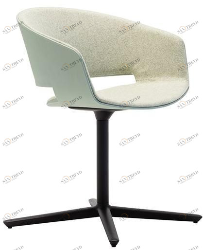 Andreu World Мягкое вращающееся кресло с 4-мя спицами Ronda So0430