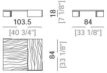 Arketipo Низкий прямоугольный журнальный столик из дуба sun-id-1388393 - Вид №3