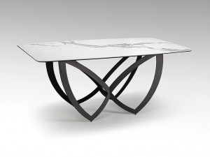 098590 Стол обеденный Formas 180 см белый/черный Schuller Dock