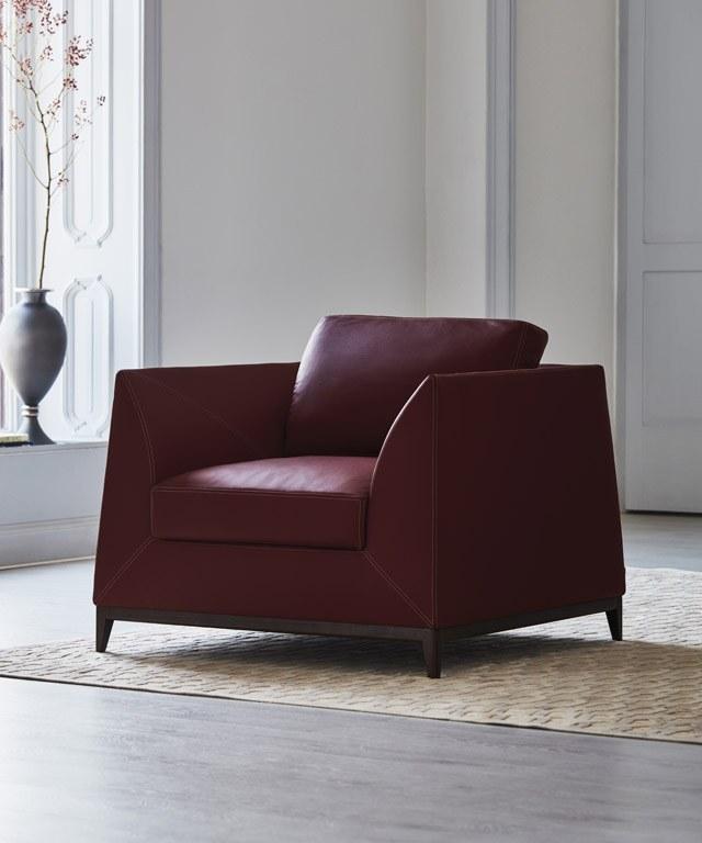 OAK Кожаное кресло с подлокотниками Milano collection Sc5074 - Вид №1