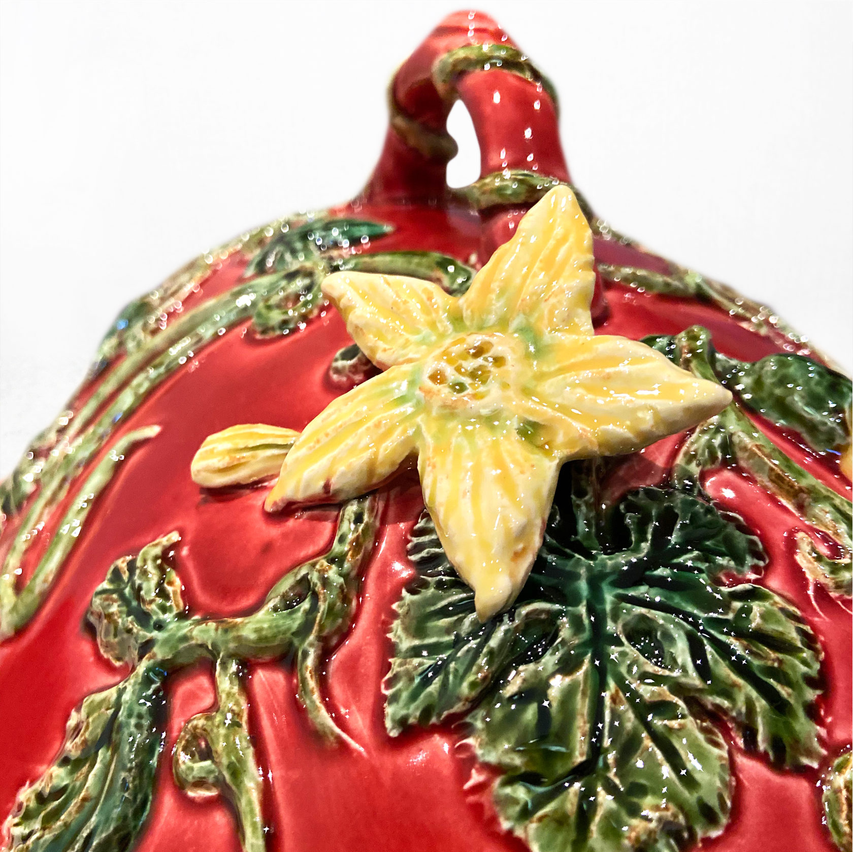 Блюдо для рагу Красный/роспись PROVANSFAIENCE sun-id-994754 - Вид №3