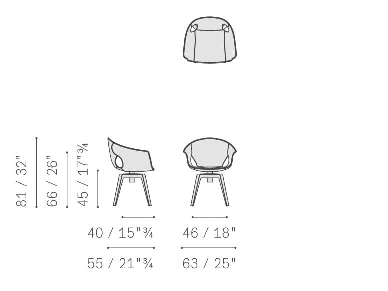Кожаный стул с подлокотниками Poltrona Frau коллекция-диваны и кресла ARCH-00135979 - Вид №2